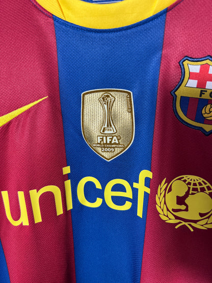 (M) Barcelona 2010-11 Home Long Sleeve Shirt Messi #10
