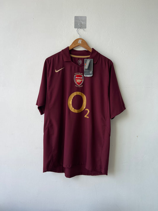 (L) Arsenal 2005-06 Home Highbury Shirt (NEW)