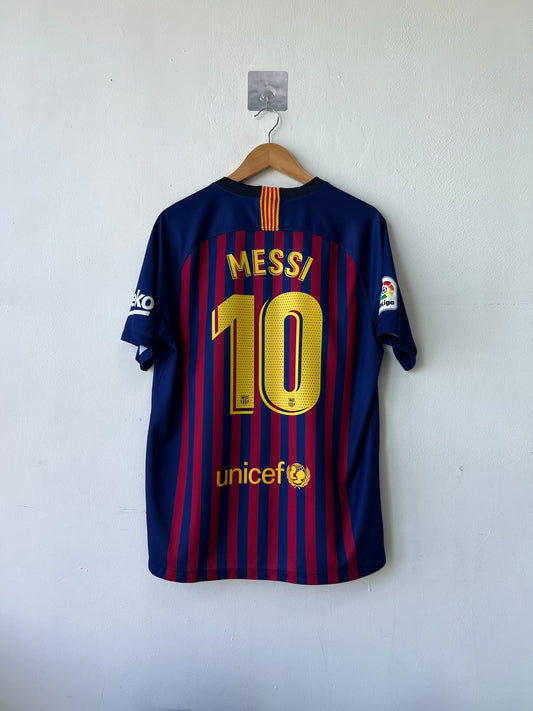 (L) Barcelona 2018-19 Home Shirt Messi #10