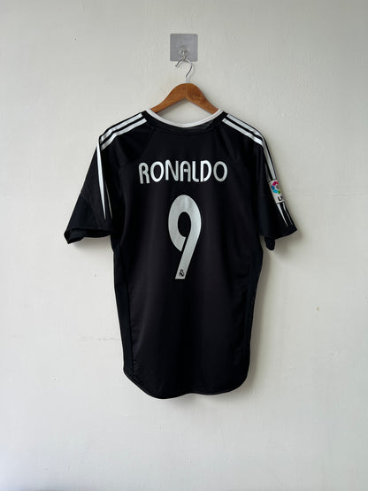(M fits L) Real Madrid 2004-05 Away Shirt Ronaldo #9
