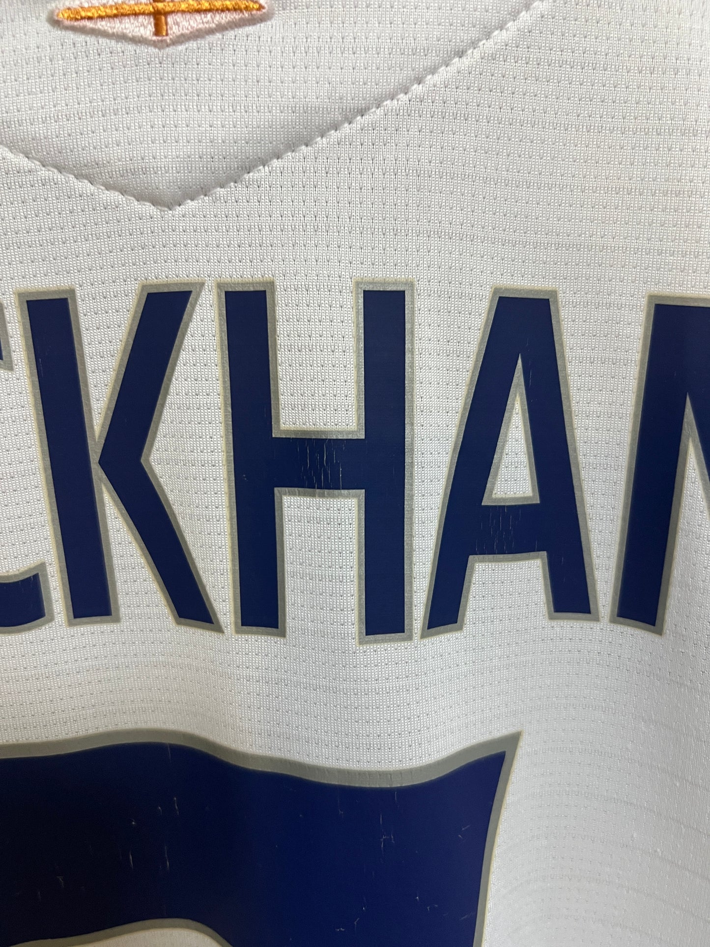 (XL) England 2005-07 Home Long Sleeve Shirt Beckham #7