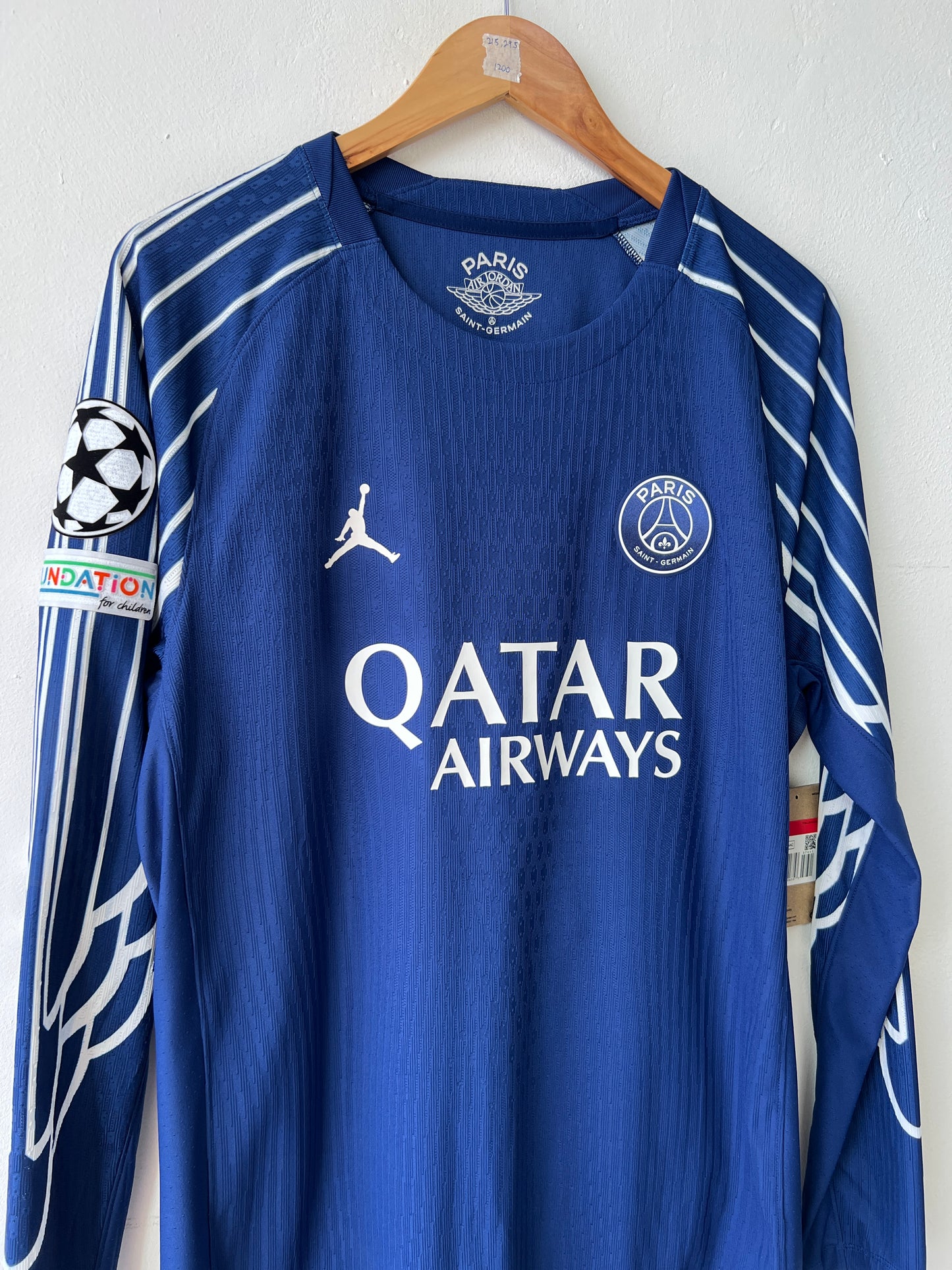(L) PSG 2024-25 Fourth Long Sleeve Player Version Shirt N. Mendes #25 (NEW)