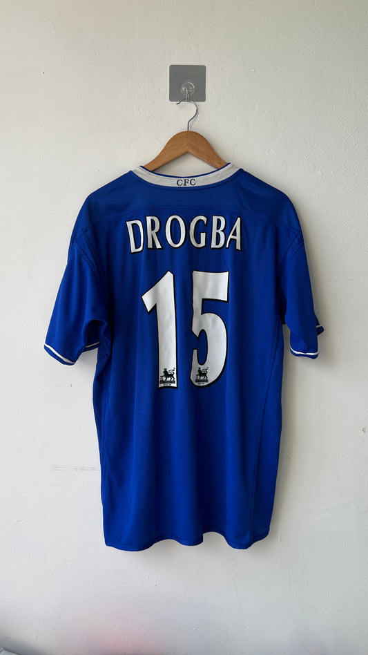 Chelsea 2003-05 Home Shirt Drogba #15 (Reversible) (XL)