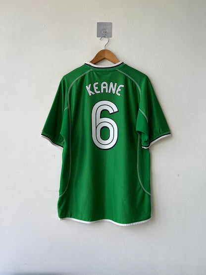 (L) Ireland 2002-03 Home Shirt Keane #6