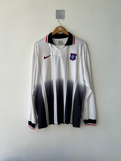 (XL) Rangers 1997-99 Away Long Sleeve Player Version Shirt Gascoigne #8