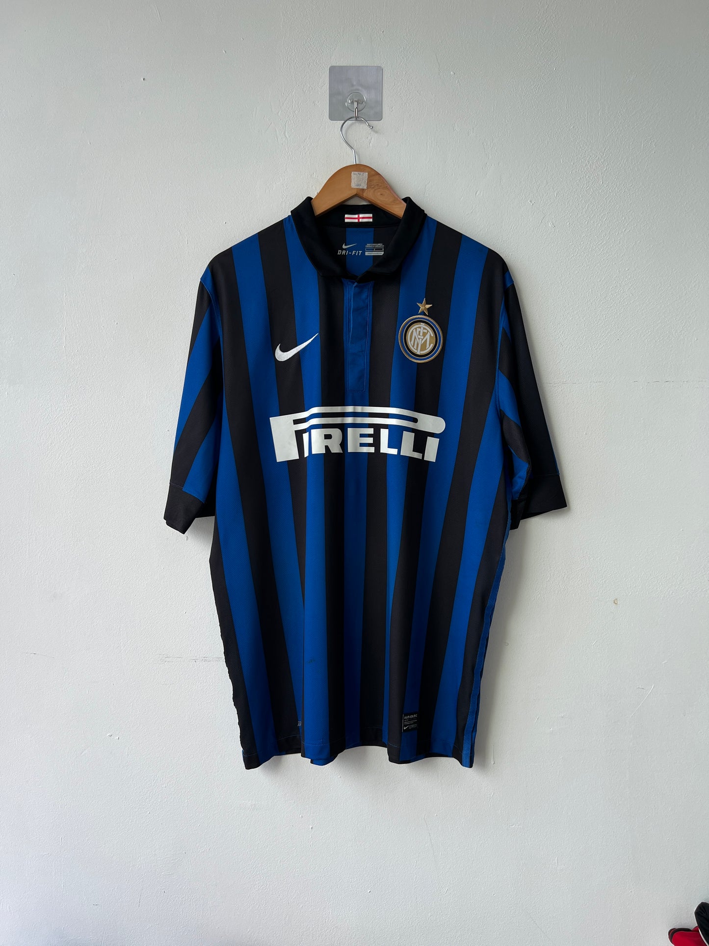 (L) Inter Milan 2011-12 Home Shirt J. Zanetti #4