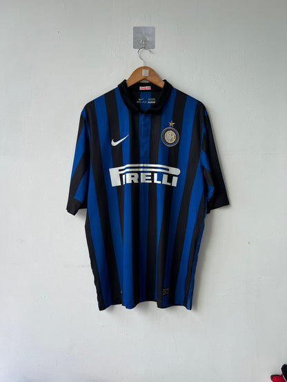 (L) Inter Milan 2011-12 Home Shirt J. Zanetti #4
