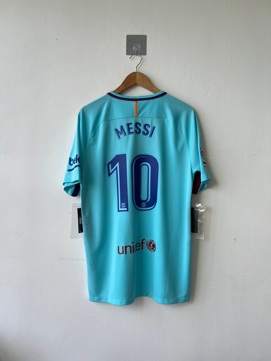 (L) Barcelona 2017-18 Away Shirt Messi #10 (NEW)