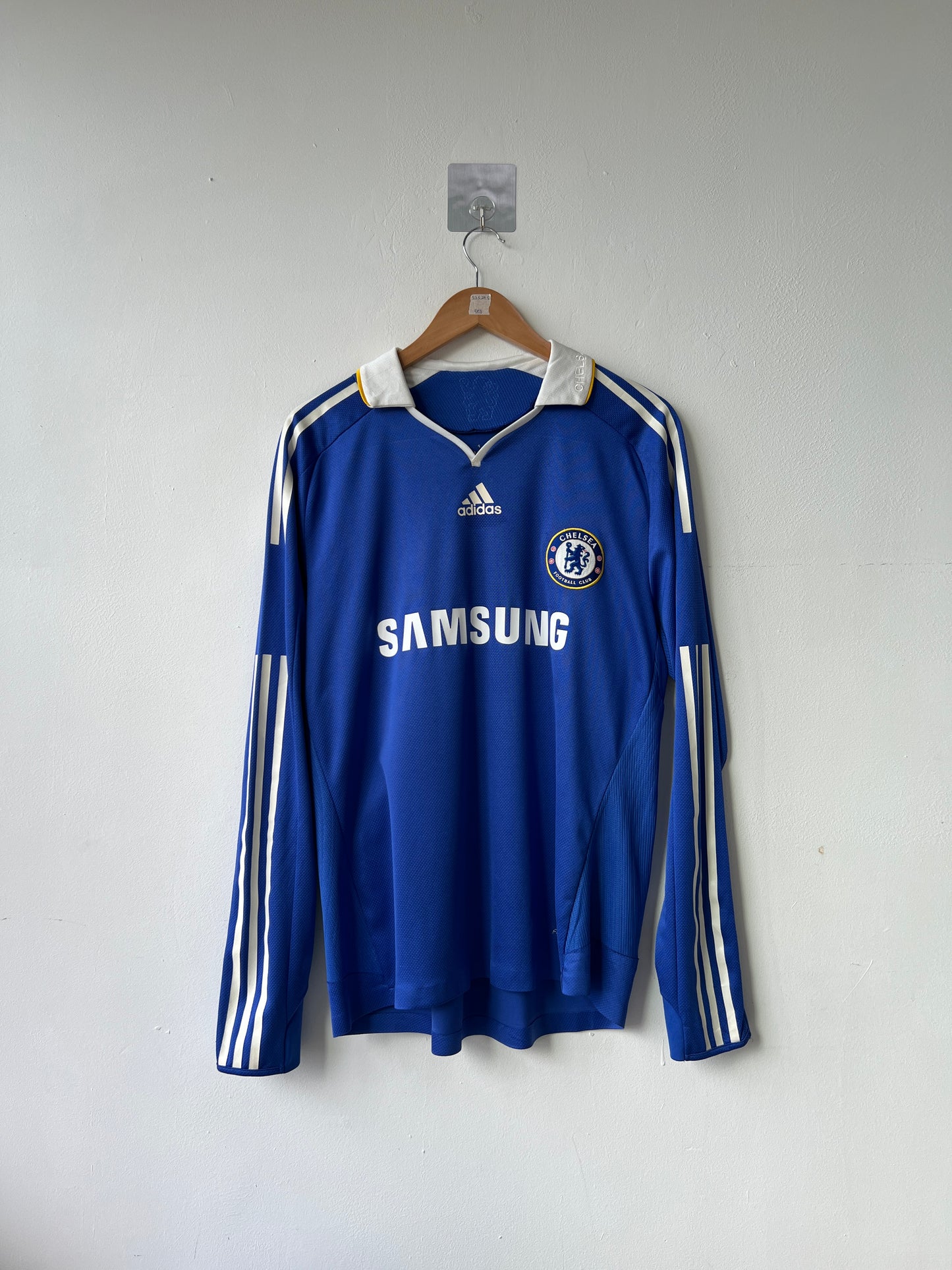 (L) Chelsea 2008-09 Home Long Sleeve Player Version Shirt Drogba #11