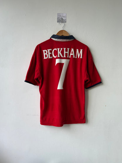 (M) England 1999-01 Away Shirt Beckham #7