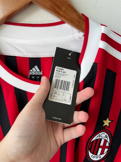 (L) AC Milan 2011-12 Home Shirt Nesta #13 (NEW)