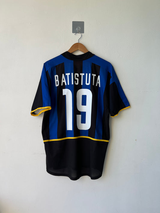 Inter Milan 2002-03 Home Shirt Batistuta #19 (L)