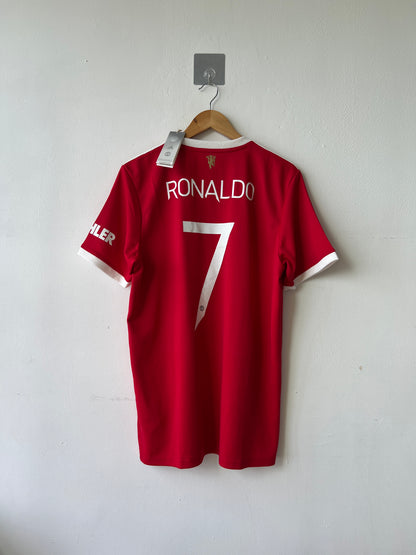 (L) Manchester United 2021-22 Home Shirt Ronaldo #7 (NEW)