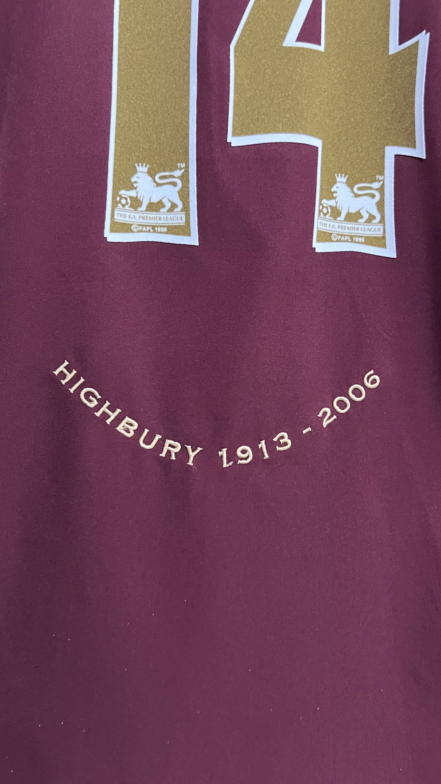 Arsenal 2005-06 Home 'Highbury' Shirt Henry #14 (XL)