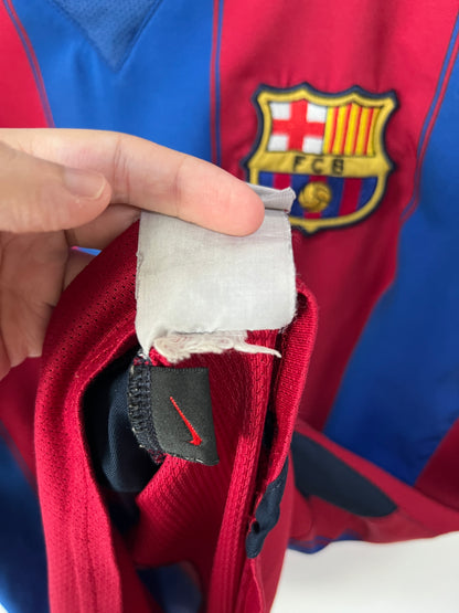 (L) Barcelona 2003-04 Home Shirt Ronaldinho #10