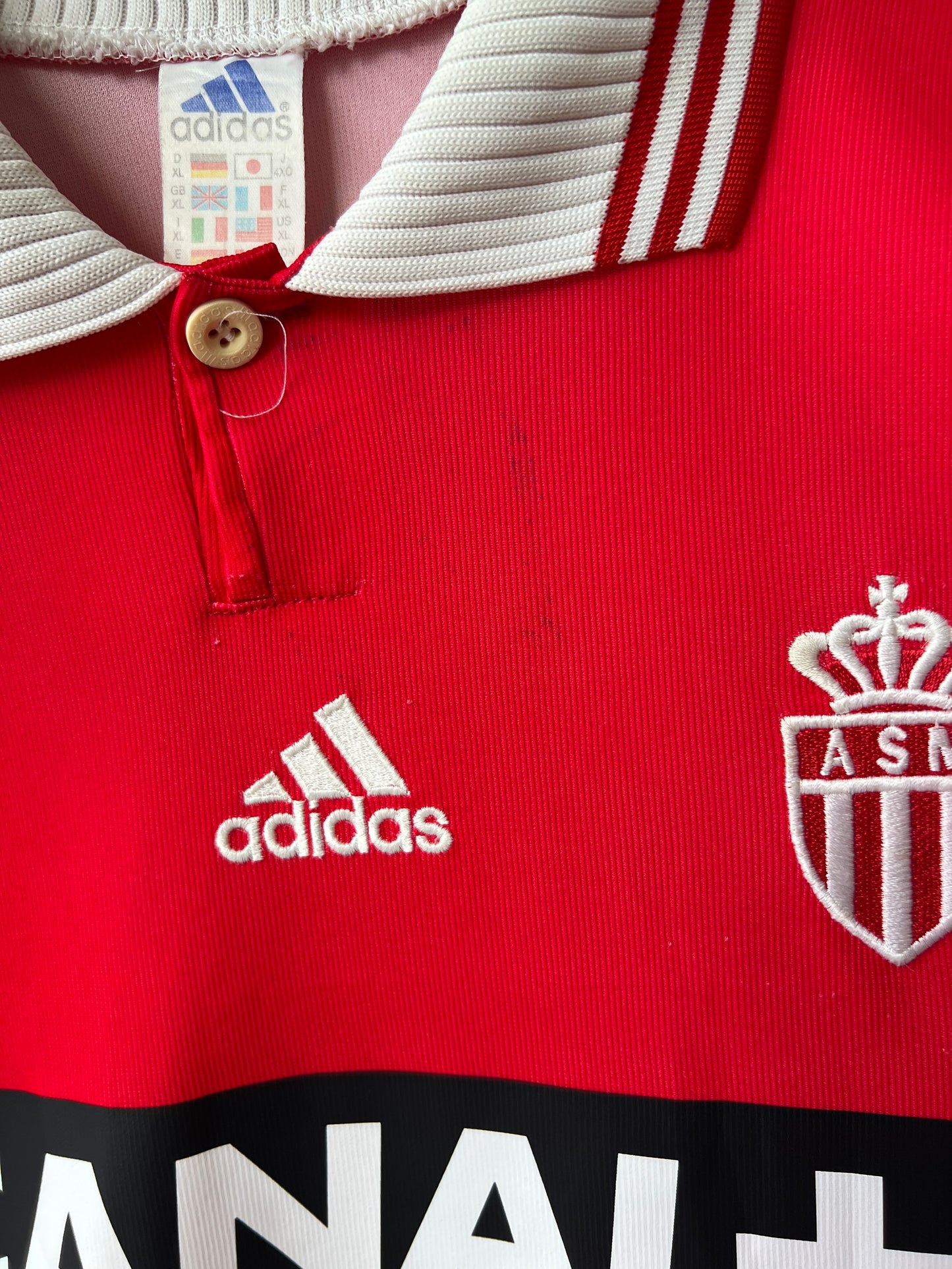 (XL) AS Monaco 1997-98 European Home Shirt Henry #12