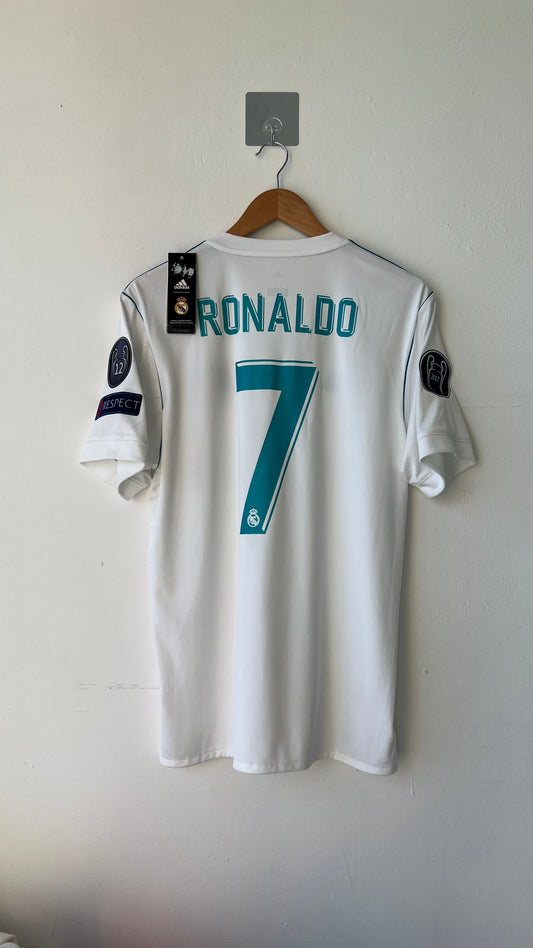 Real Madrid 2017-18 Home Shirt Ronaldo #7 (M) (Brand New)