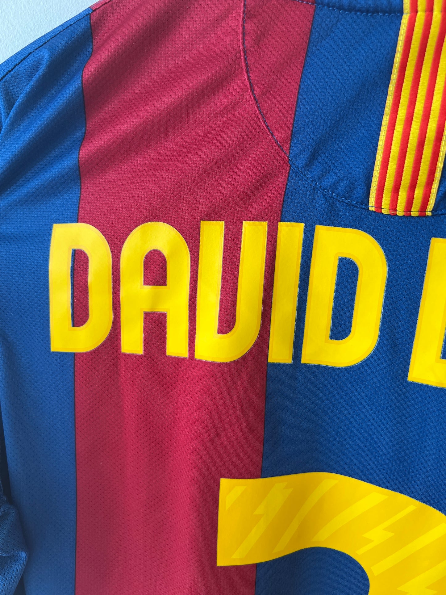 (M) Barcelona 2010-11 Home Shirt David Villa #7