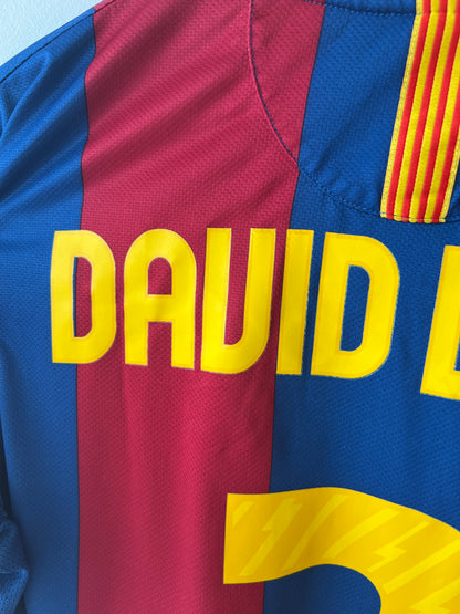 (M) Barcelona 2010-11 Home Shirt David Villa #7