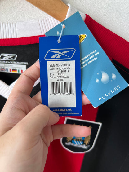 (L) Manchester City 2003-04 Away Long Sleeve Shirt Anelka #39 (NEW)