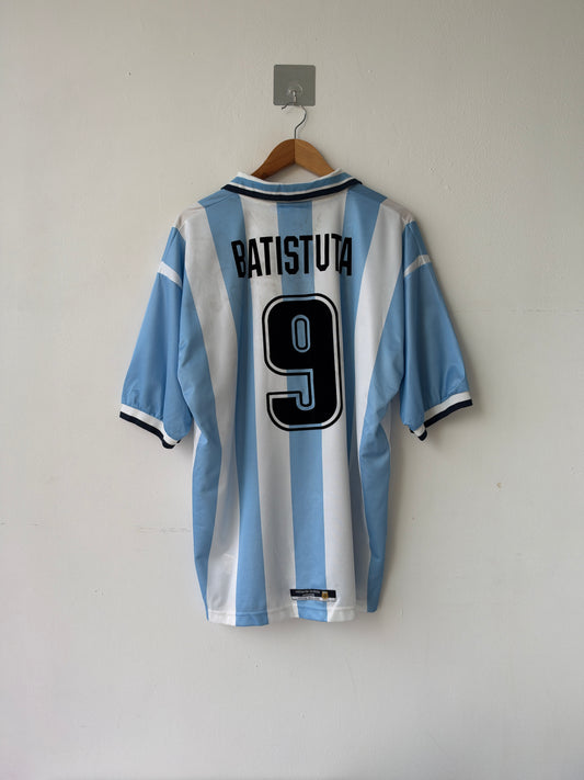 (L fits XL) Argentina 1999-00 Home Shirt Batistuta #9