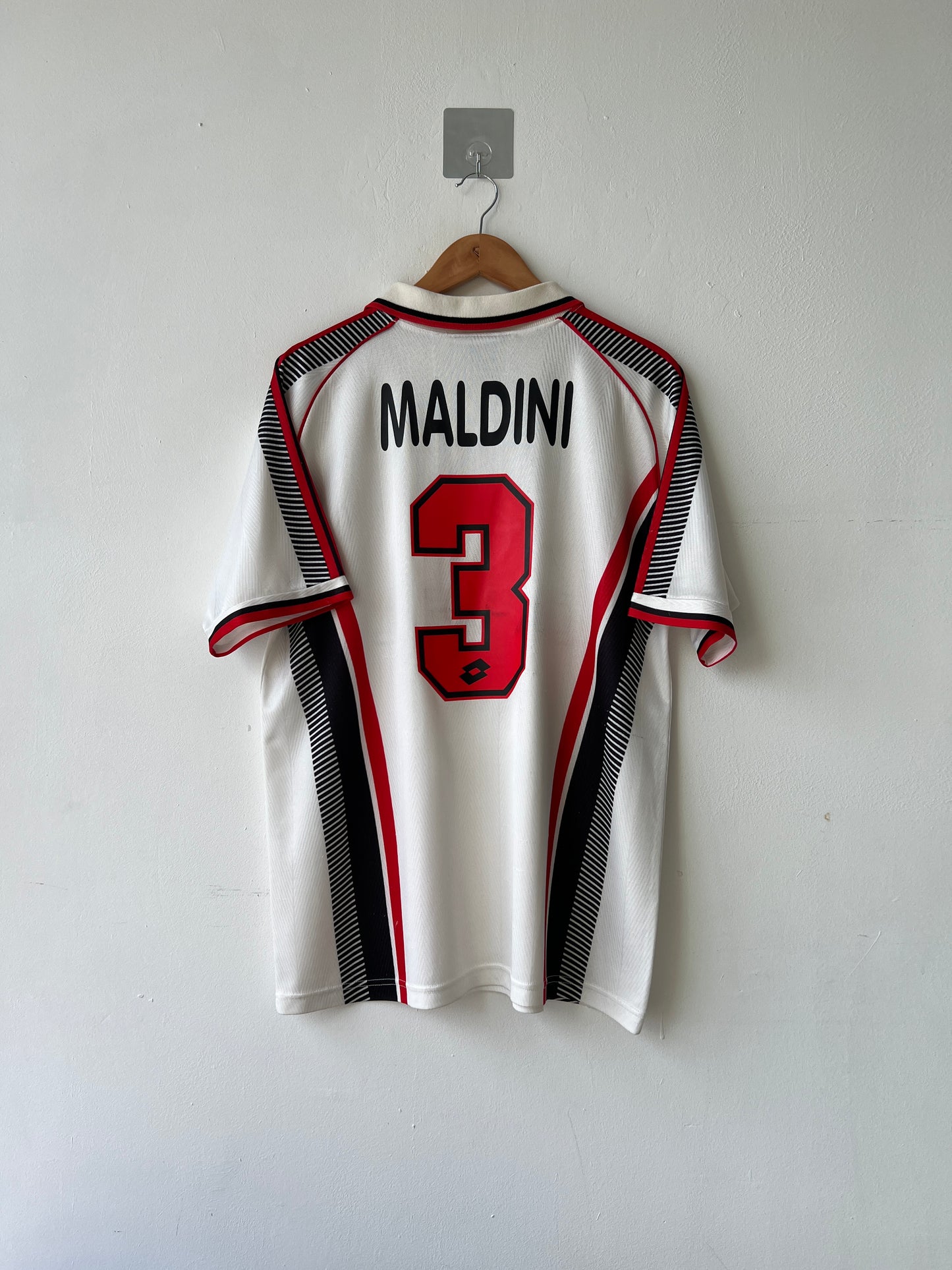 (L) AC Milan 1997-98 Away Shirt Maldini #3