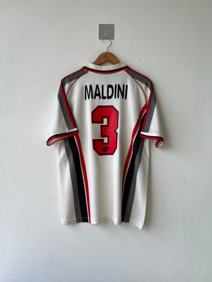 (L) AC Milan 1997-98 Away Shirt Maldini #3
