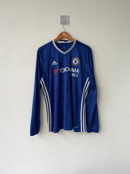 (L) Chelsea 2016-17 Home Long Sleeve Shirt Hazard #10