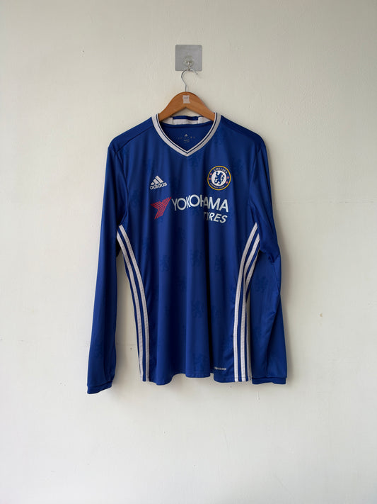 (L) Chelsea 2016-17 Home Long Sleeve Shirt Hazard #10