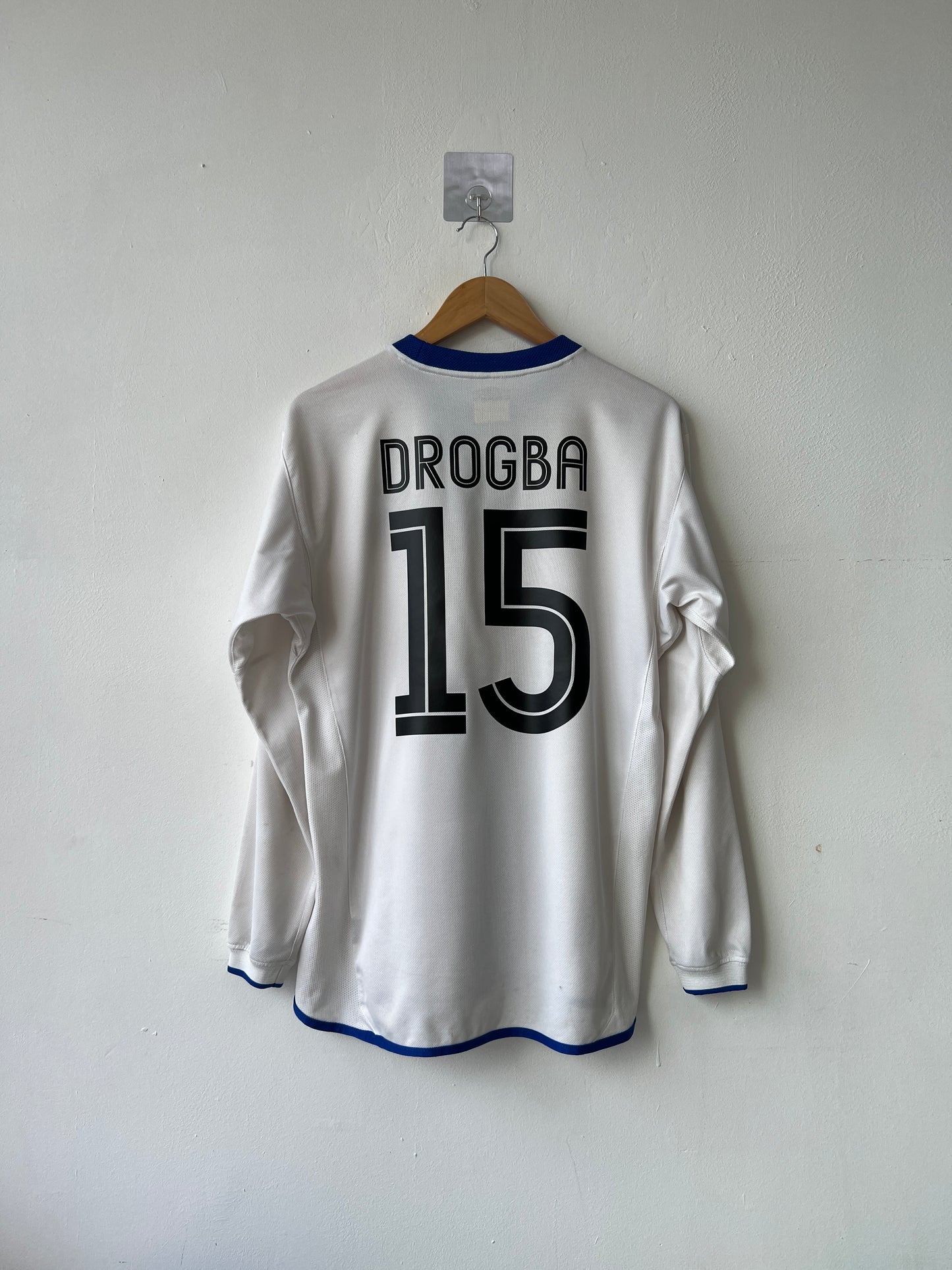 (M) Chelsea 2003-05 Away Long Sleeve Shirt Drogba #15