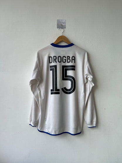 (M) Chelsea 2003-05 Away Long Sleeve Shirt Drogba #15