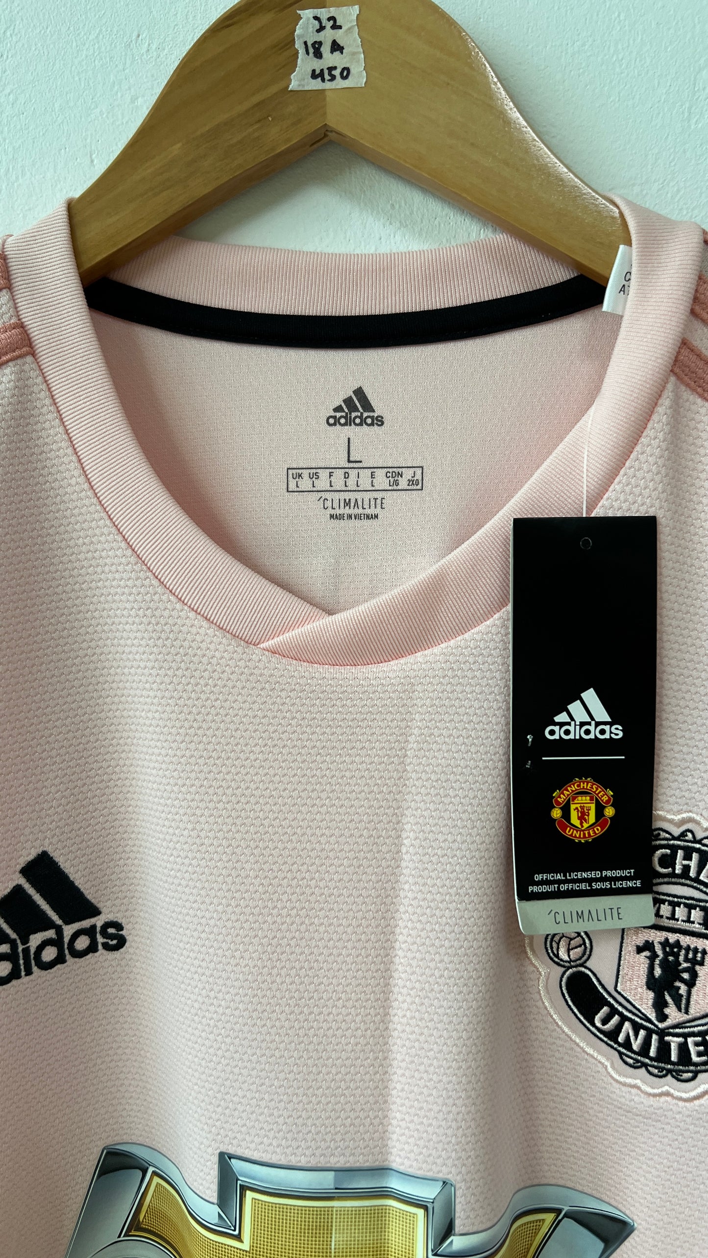 Manchester United 2018-19 Away Shirt Rashford #10 (L) (Brand New)