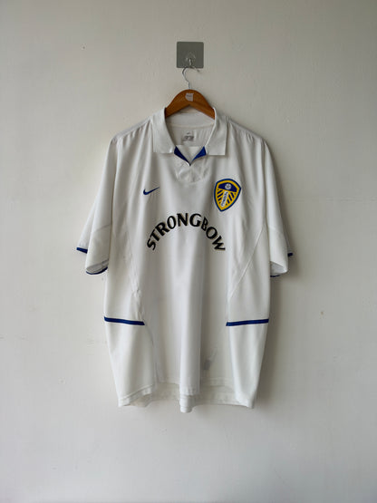(XL) Leeds United 2002-03 Home Shirt Viduka #9