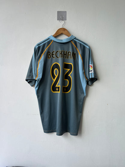 (M fits L) Real Madrid 2003-04 Third Shirt Beckham #23