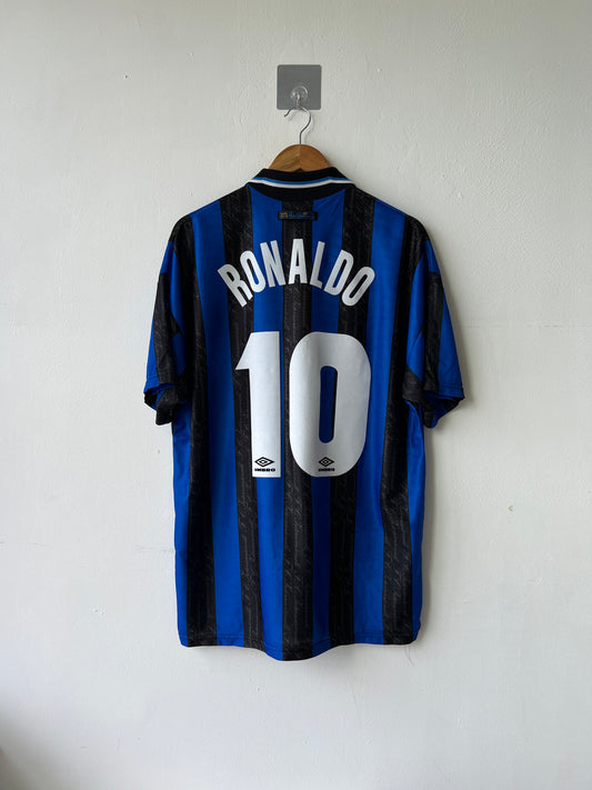(XL) Inter Milan 1997-98 Home Shirt Ronaldo #10