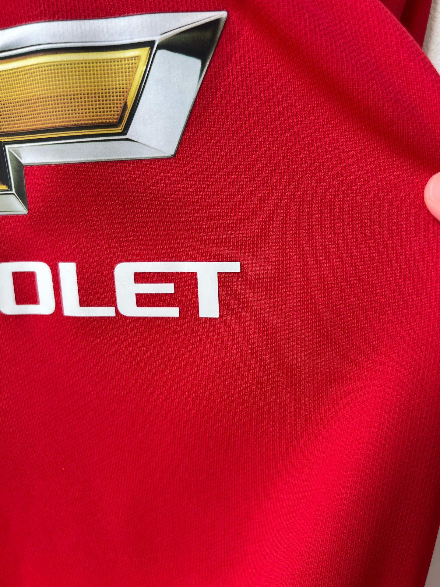 (M) Manchester United 2014-15 Home Long Sleeve Shirt v. Persie #20