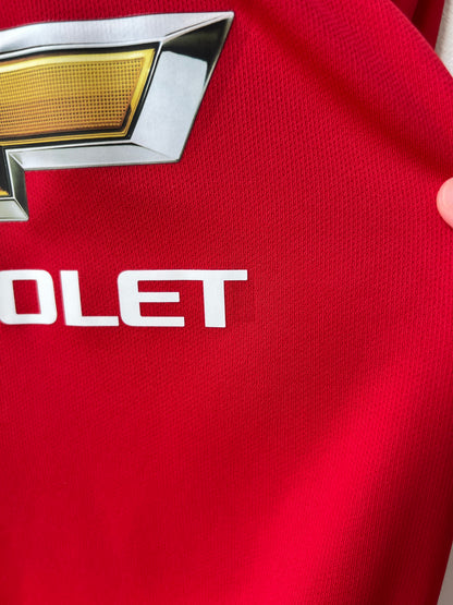 (M) Manchester United 2014-15 Home Long Sleeve Shirt v. Persie #20