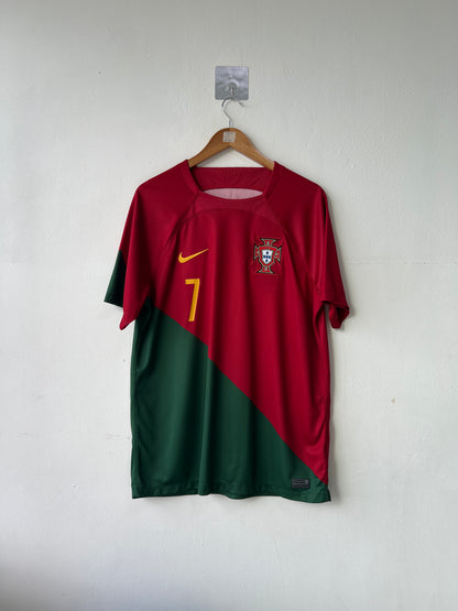 (L) Portugal 2022-24 Home Shirt Ronaldo #7