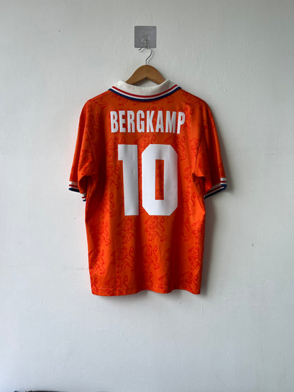 (L) Netherlands 1994 Home Shirt Bergkamp #10