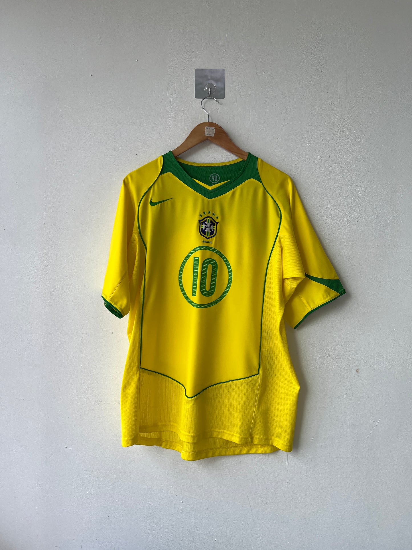 (L) Brazil 2004-06 Home Shirt Ronaldinho #10