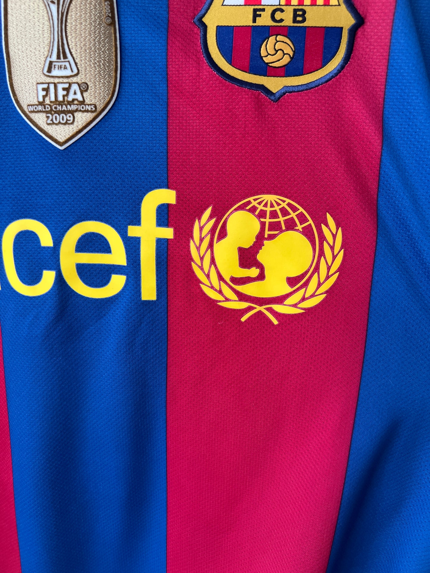 (M) Barcelona 2010-11 Home Shirt David Villa #7
