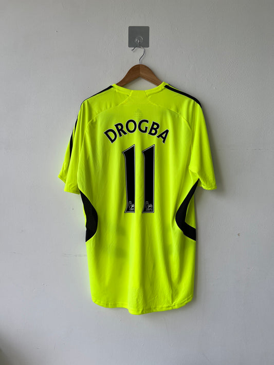 (L) Chelsea 2007-08 Away Shirt Drogba #11