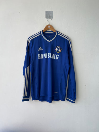 (M) Chelsea 2013-14 Home Long Sleeve Shirt Hazard #17