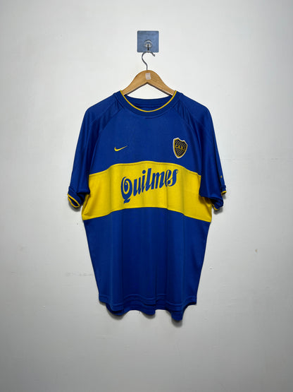 (XL) Boca Juniors 2000-01 Home Shirt Roman Riquelme #10