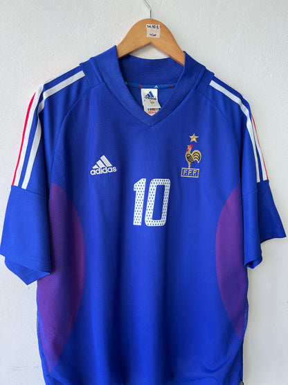 France 2002-04 Home Shirt Zidane #10 (XL)