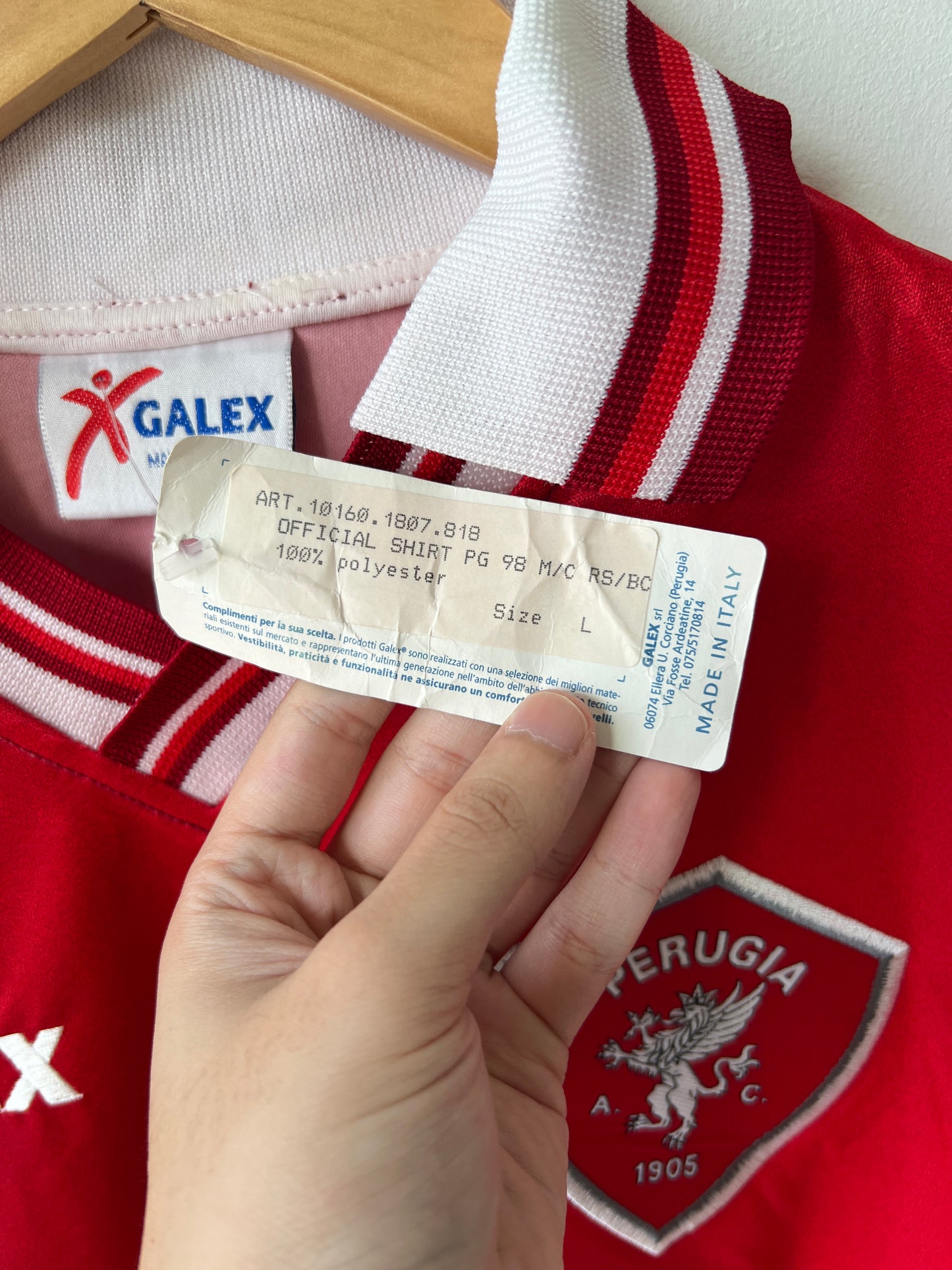 (L) Perugia 1998-99 Home Shirt Nakata #7 (NEW)