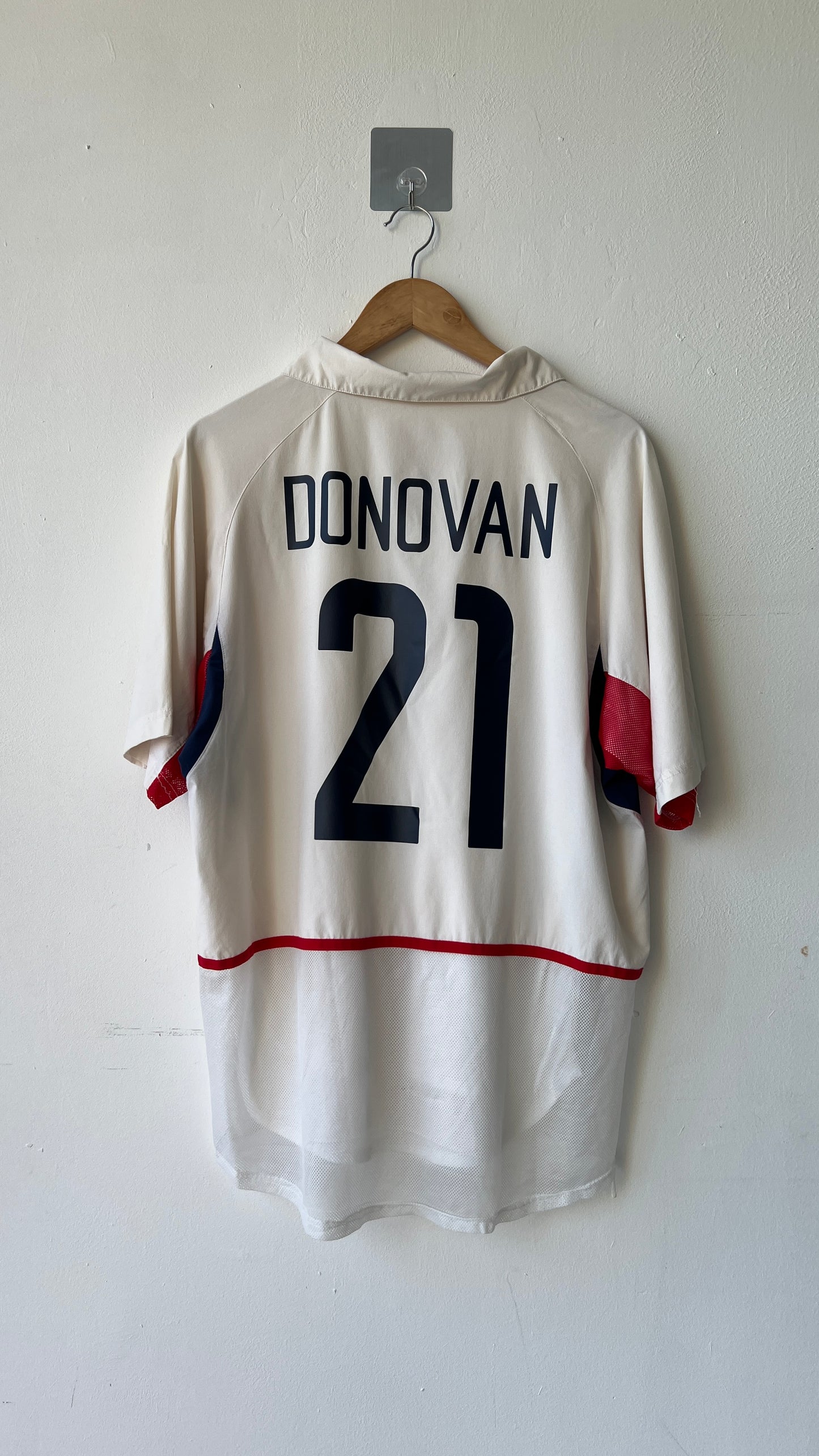 USA 2002 Home Player Issue Shirt Donovan #21 (XL)