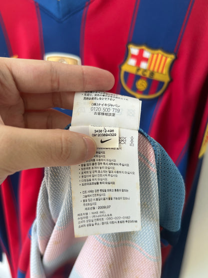 (L) Barcelona 2009-10 Home Long Sleeve Shirt Messi #10 (NEW)