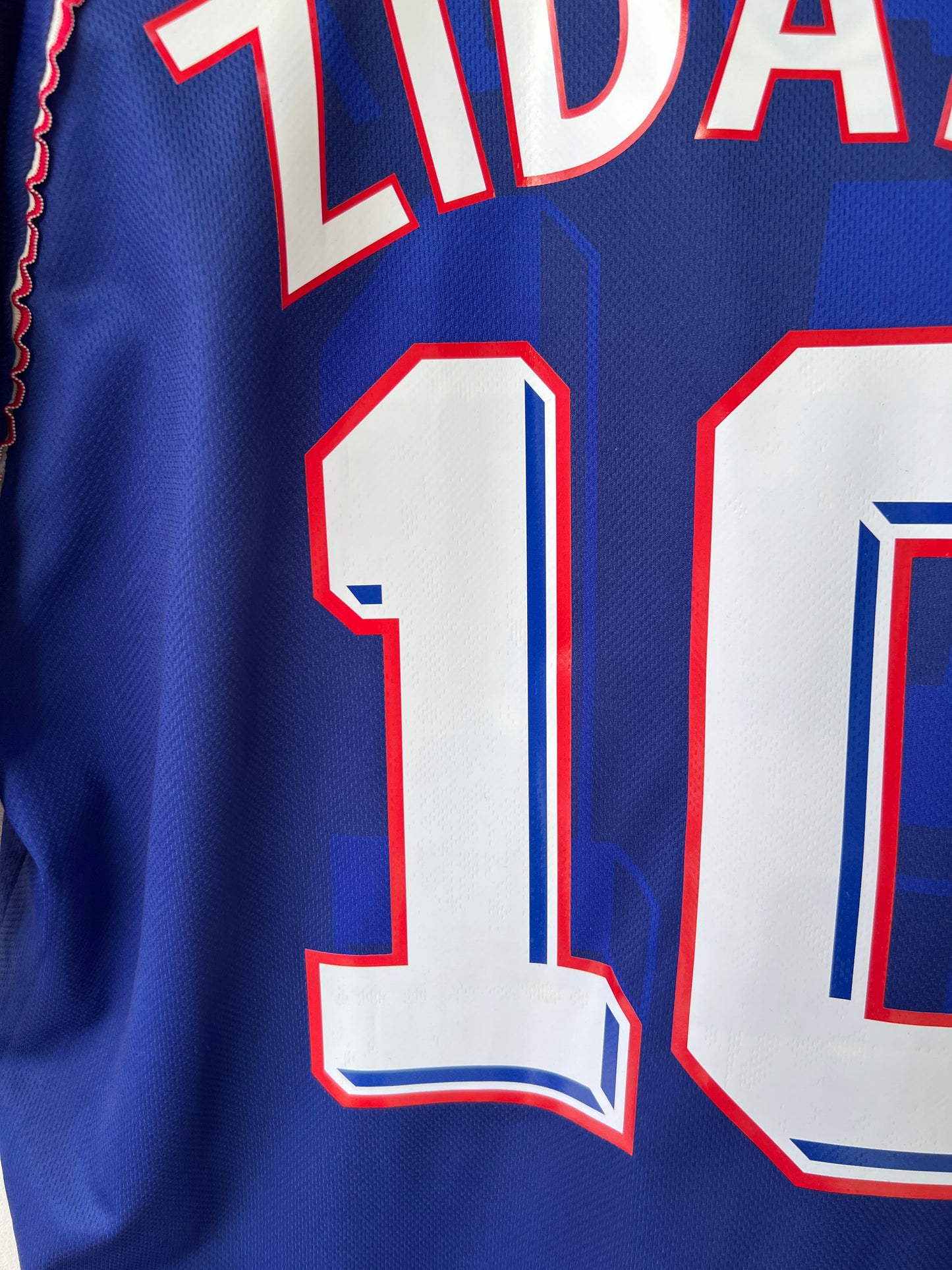 (L) France 1998-00 Home Shirt Zidane #10