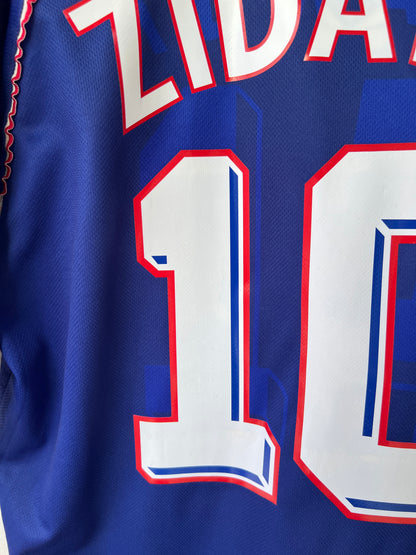 (L) France 1998-00 Home Shirt Zidane #10